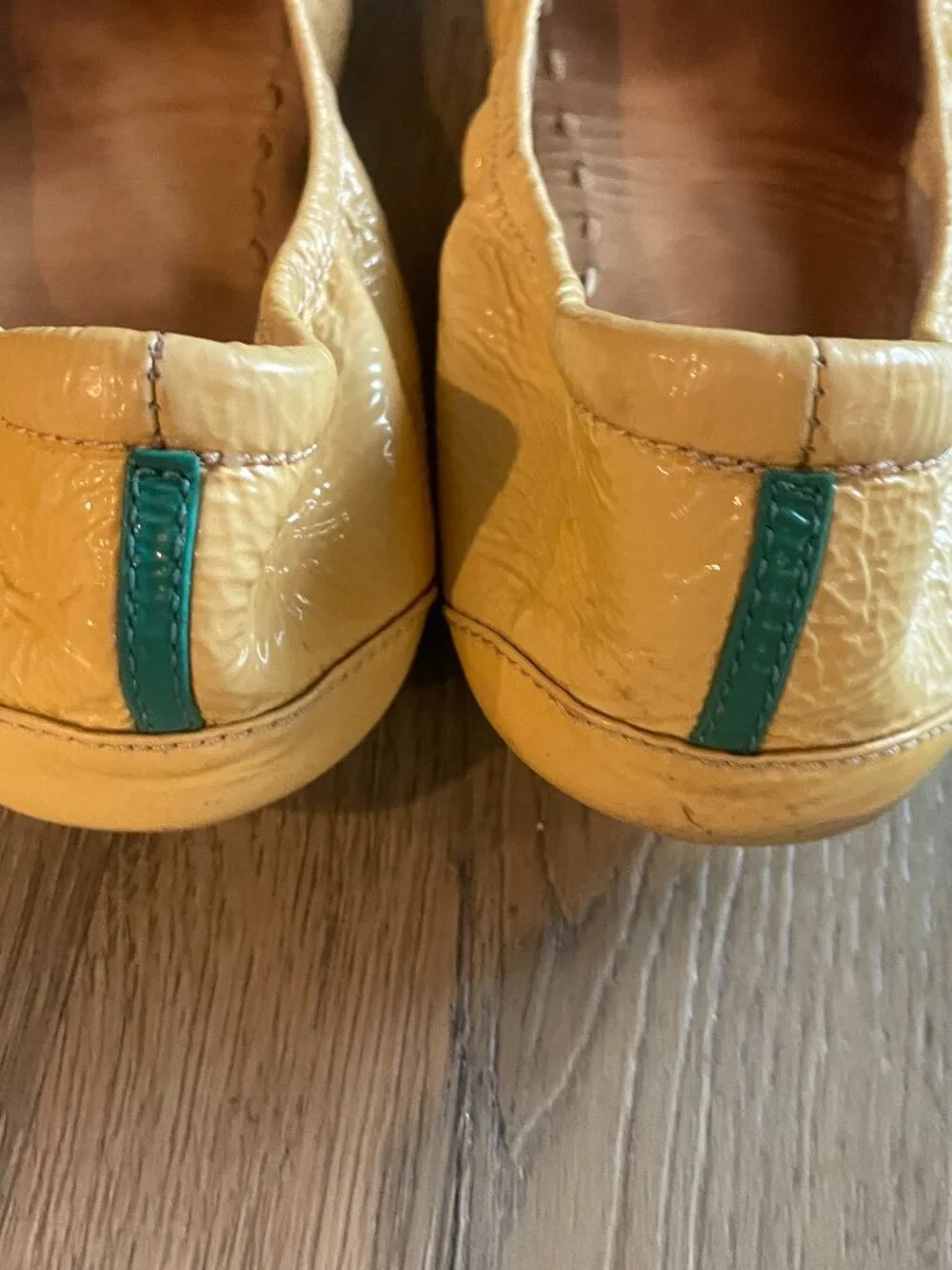 Tieks by Gavrieli women's Ballet Flats size 9 shoes Mustard Yellow Casual!